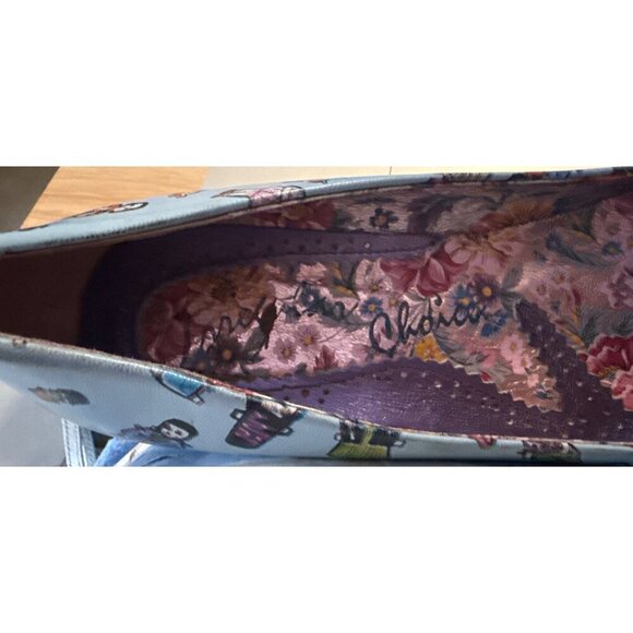 Women's Irregular Choice Blue Little People Kitten Heels Size 41 - Picture 9 of 9